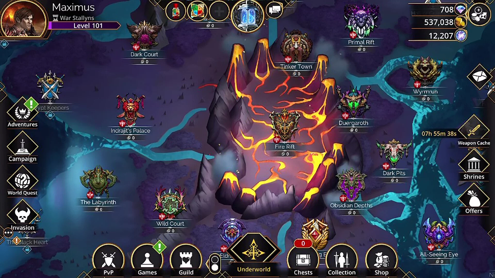 Изображение игры: Gems of War - Puzzle RPG