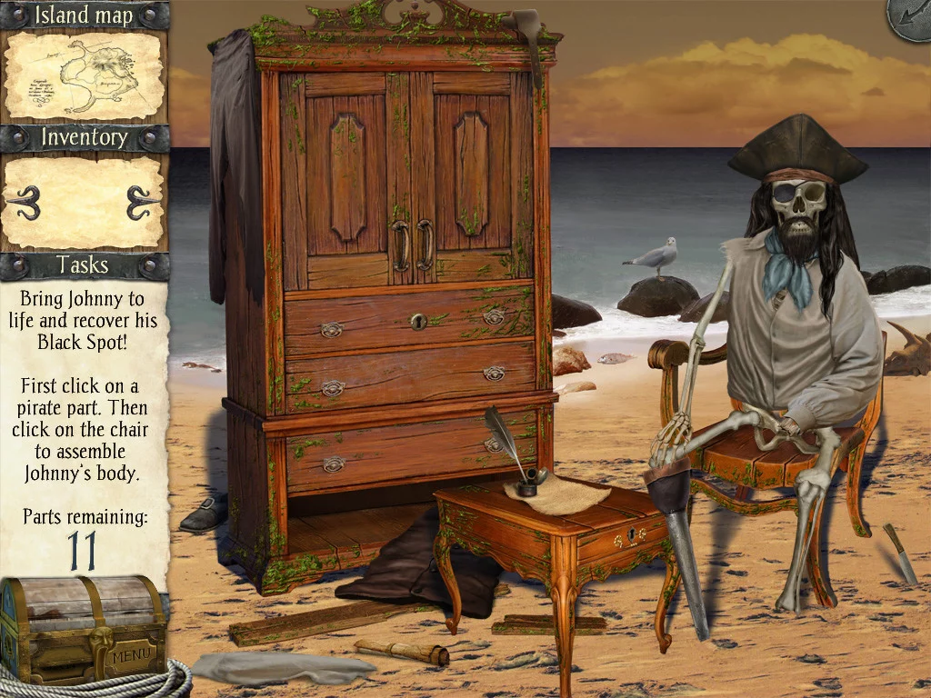 Изображение игры: Robinson Crusoe and the Cursed Pirates
