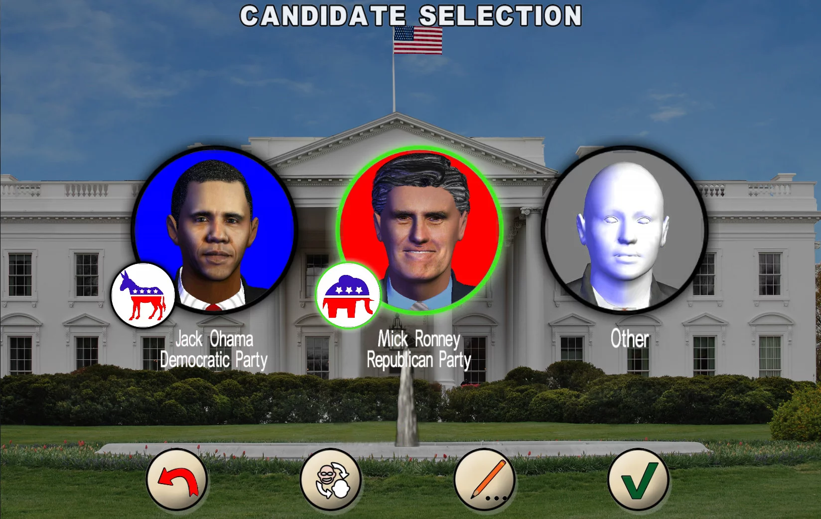 Изображение игры: The Race for the White House