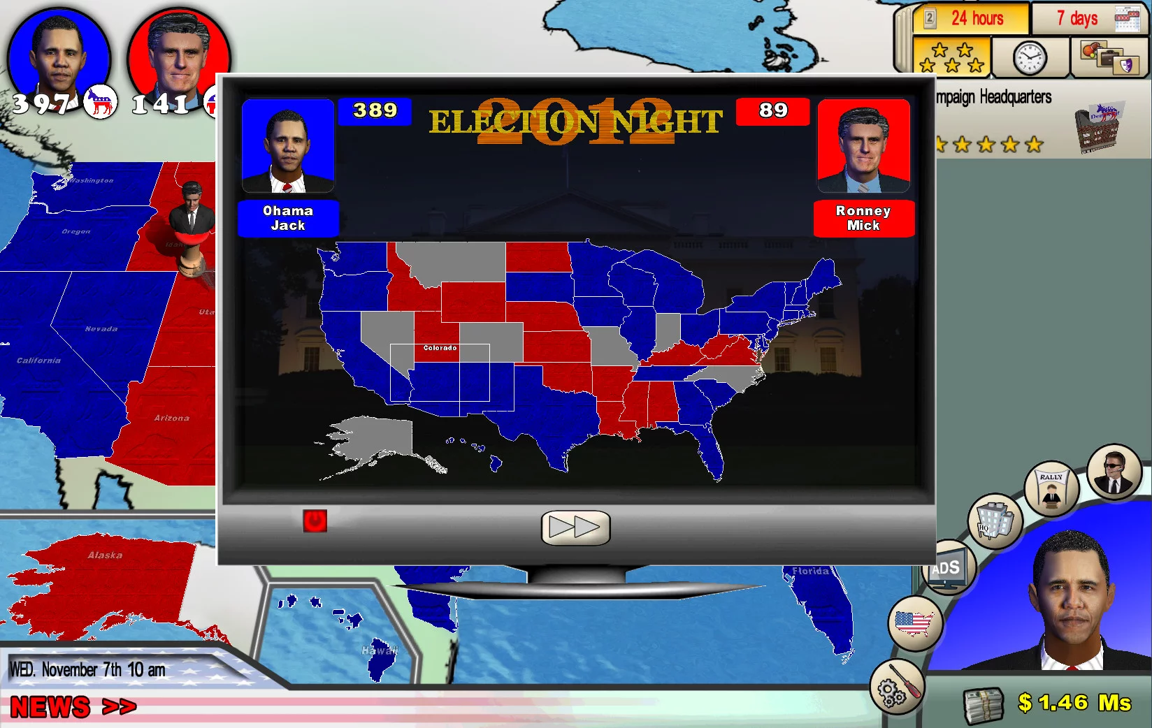 Изображение игры: The Race for the White House