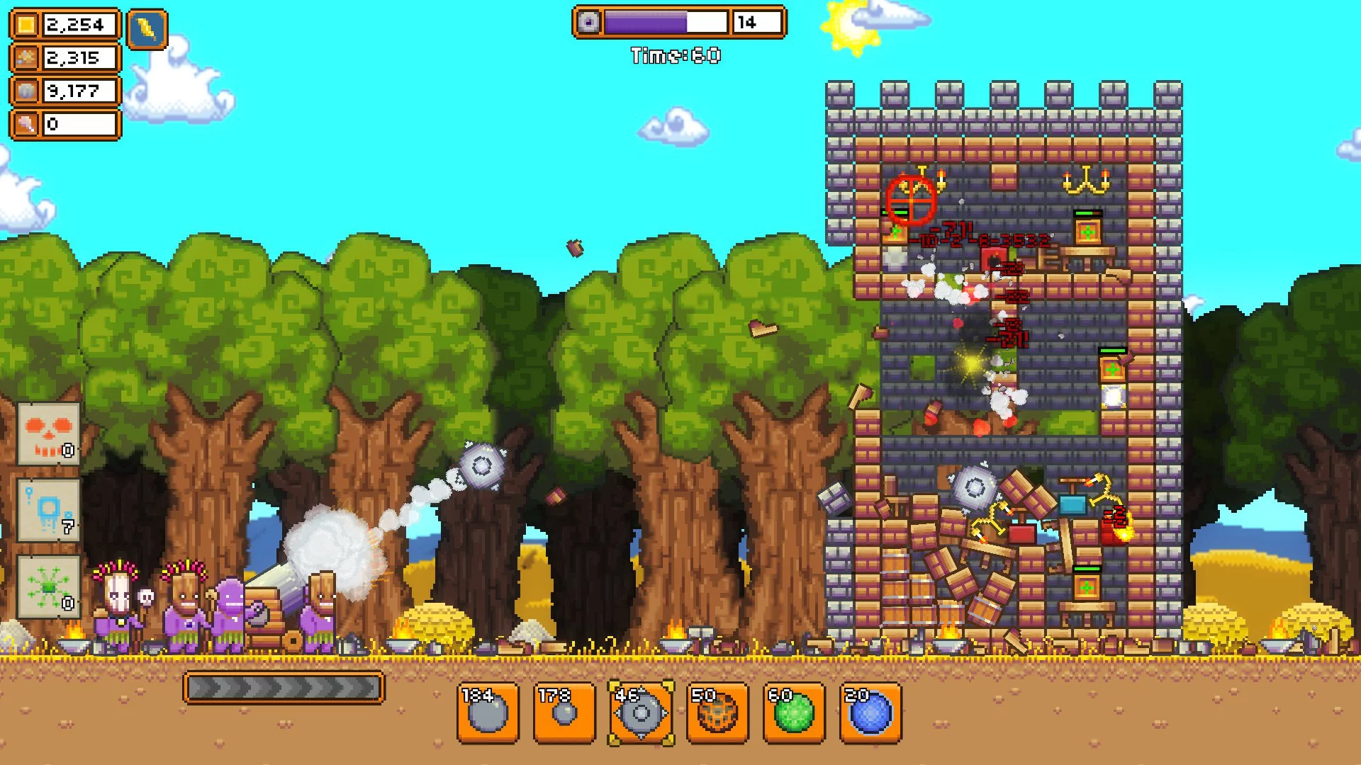 Изображение игры: Blasted Fortress