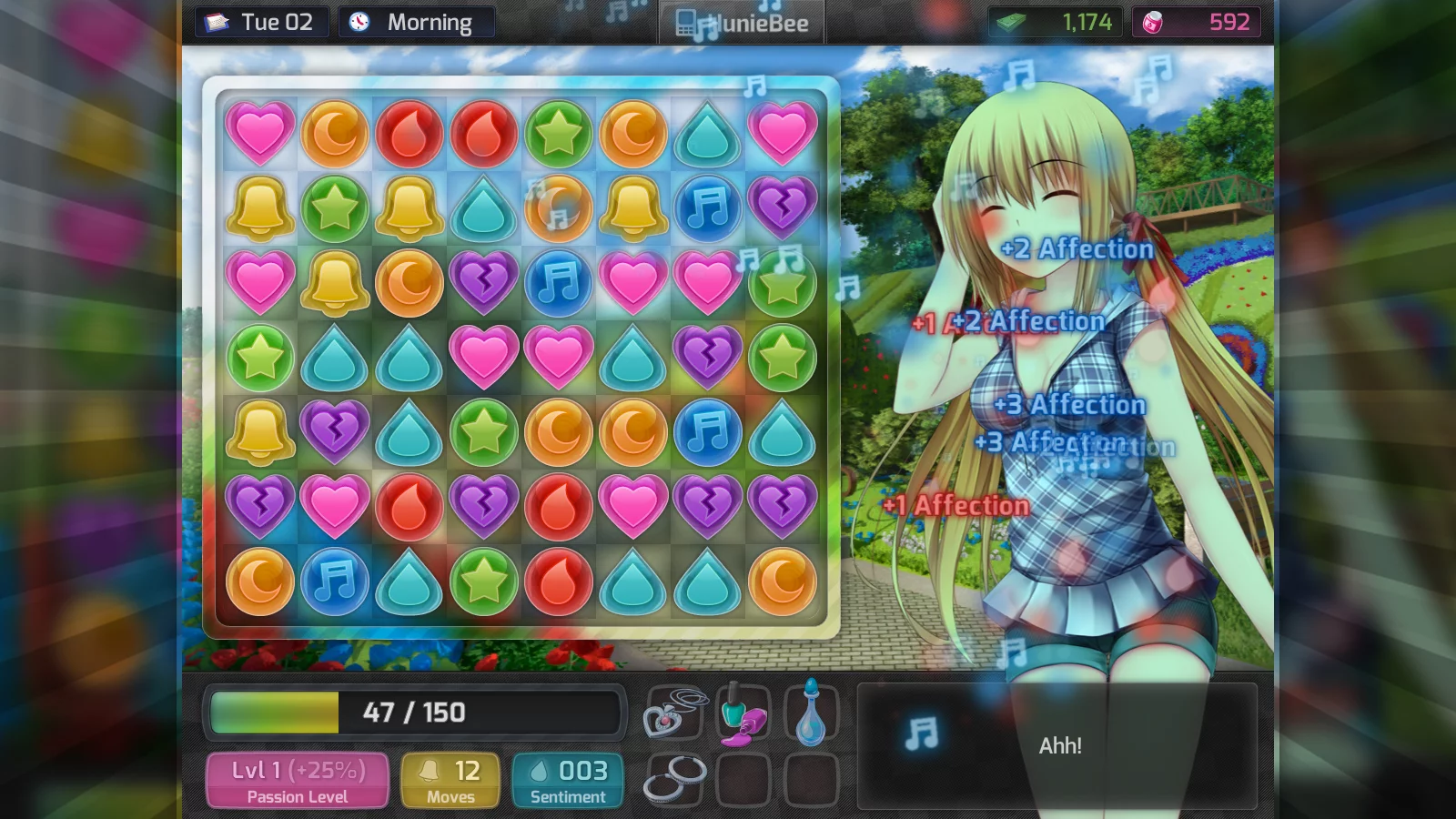 Изображение игры: HuniePop