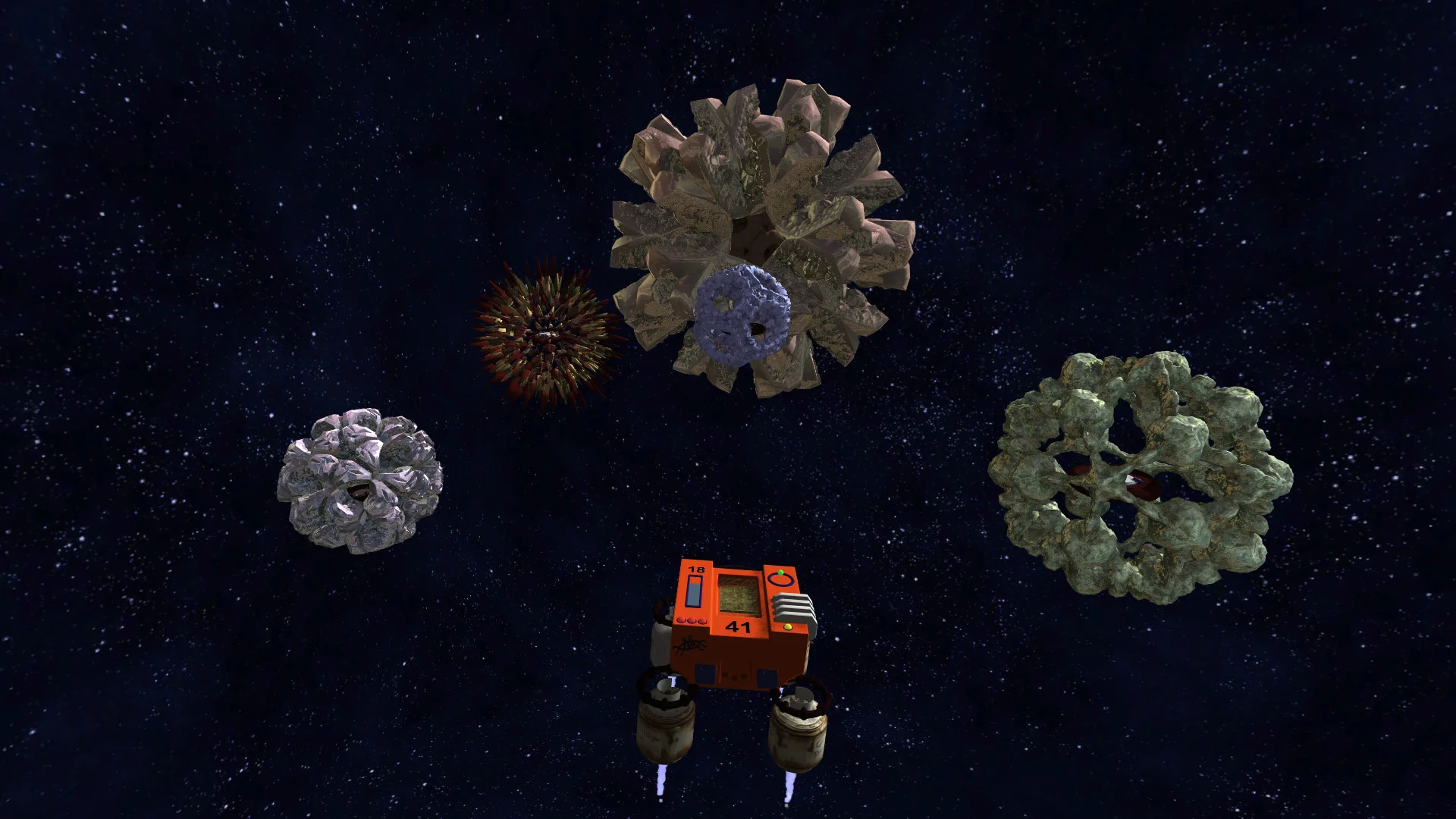 Изображение игры: Crashed Lander
