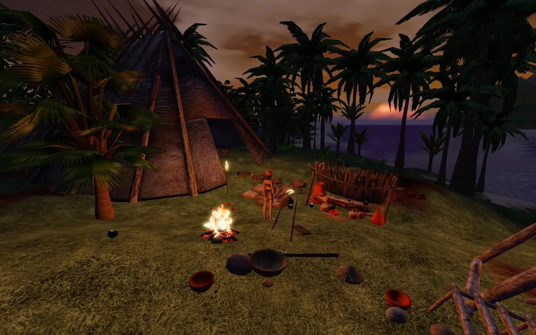 Изображение игры: Vantage: Primitive Survival Game
