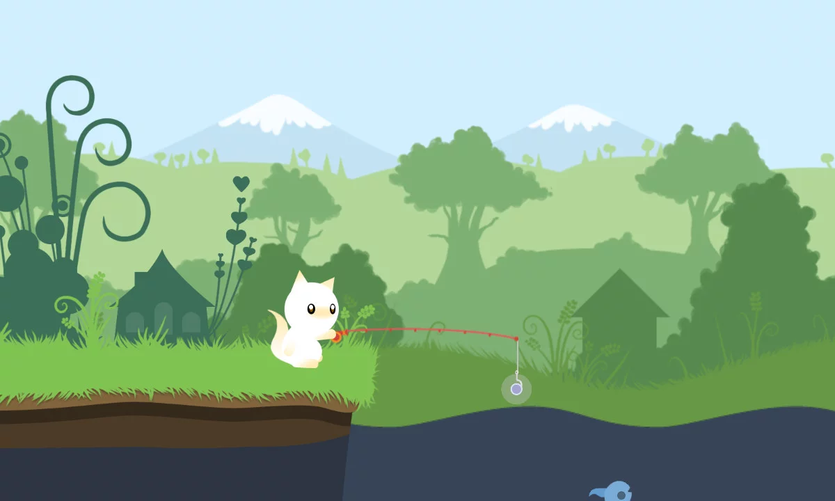 Изображение игры: Cat Goes Fishing