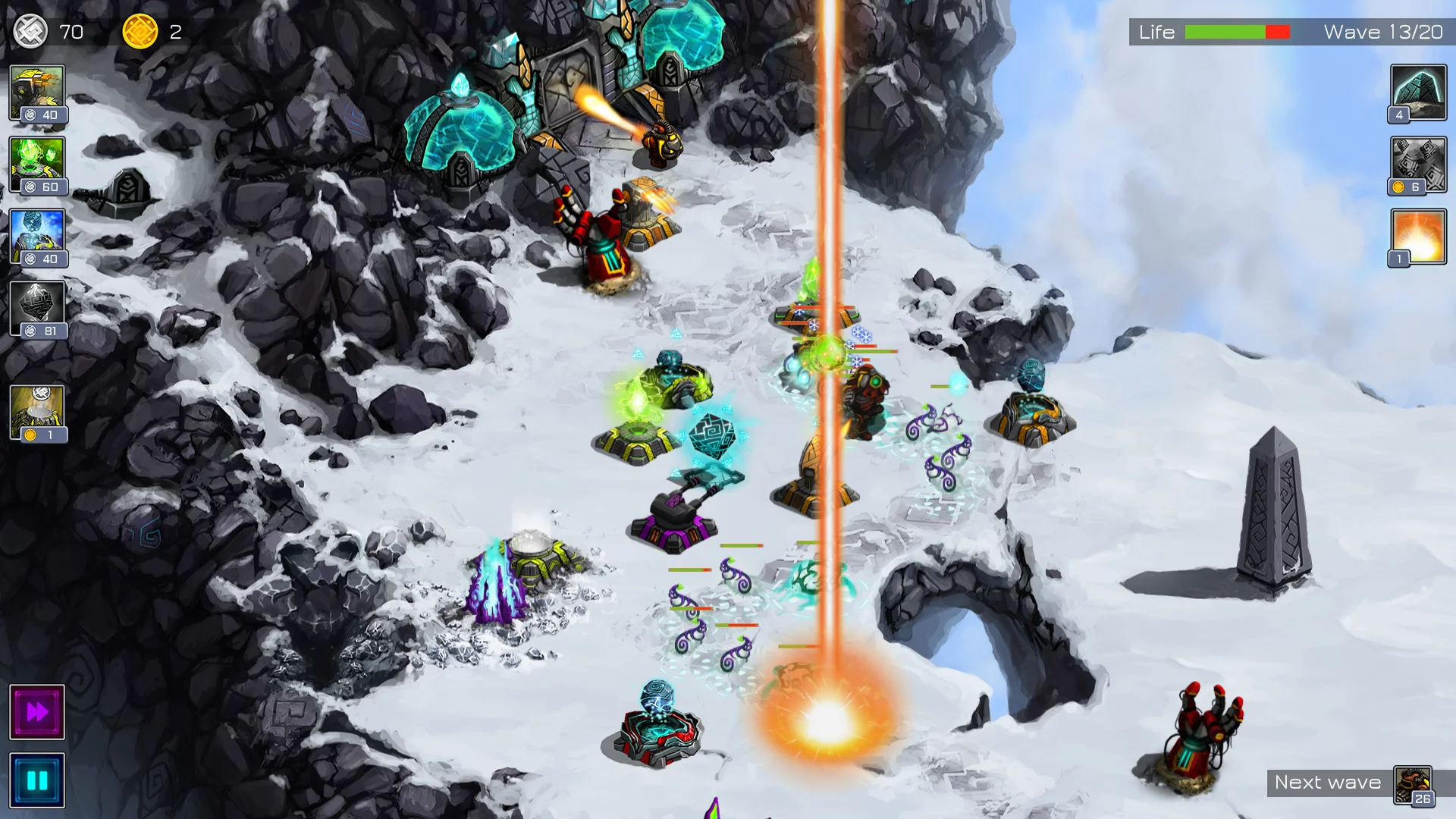 Изображение игры: Ancient Planet Tower Defense