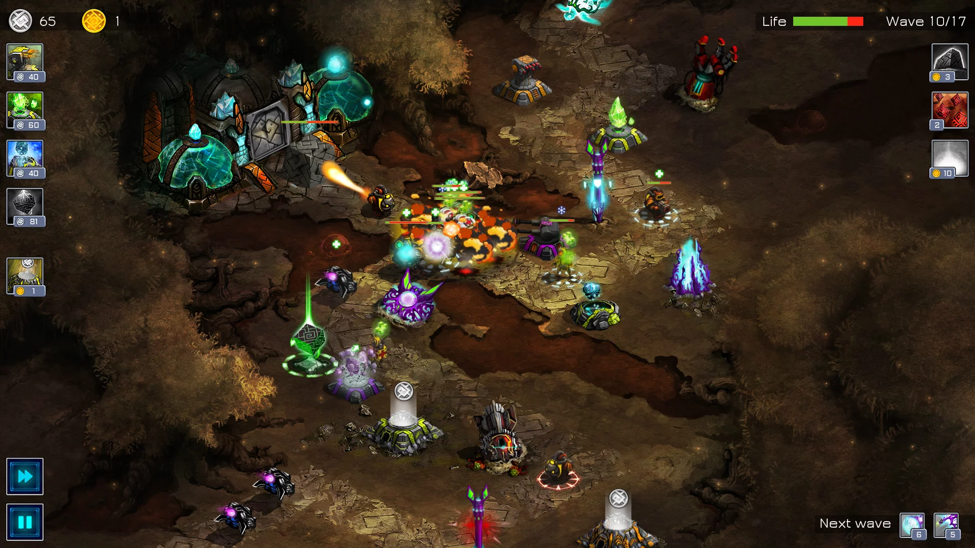 Изображение игры: Ancient Planet Tower Defense