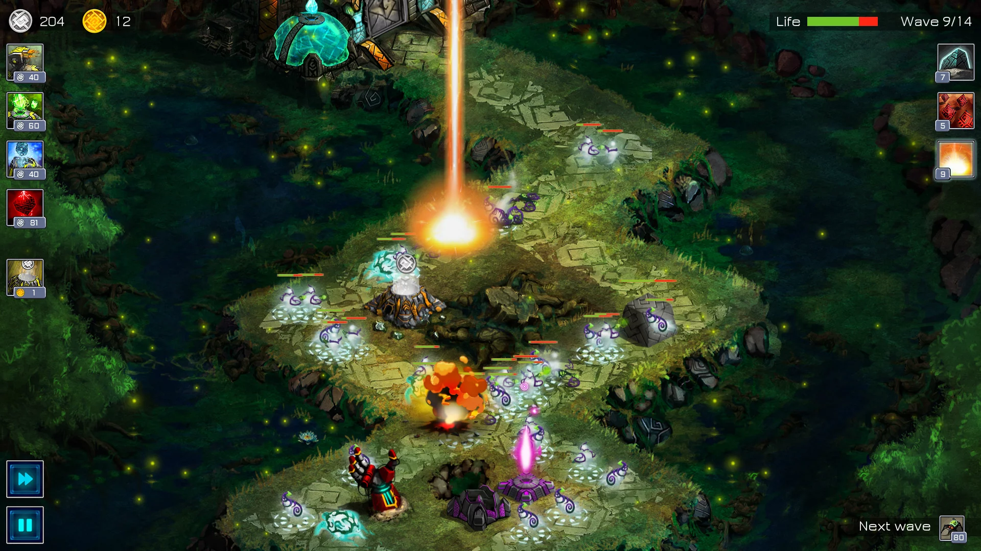 Изображение игры: Ancient Planet Tower Defense