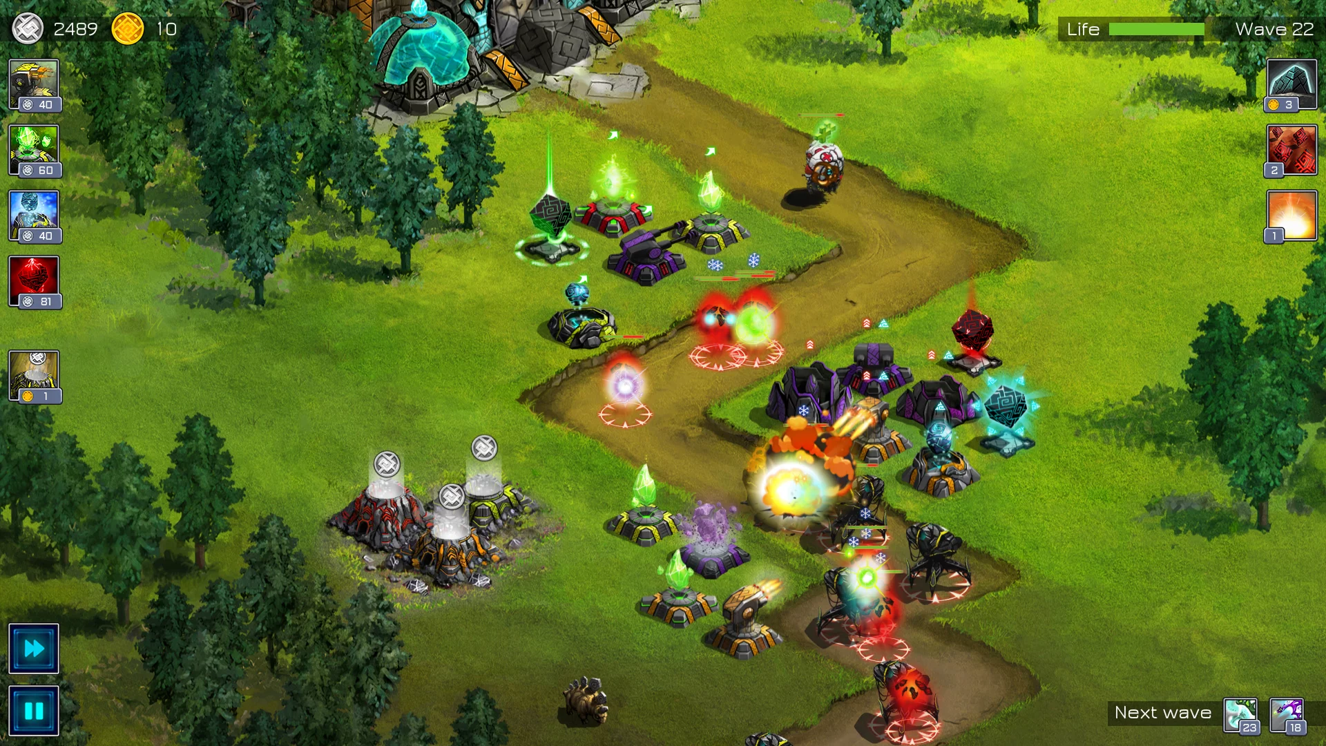 Изображение игры: Ancient Planet Tower Defense