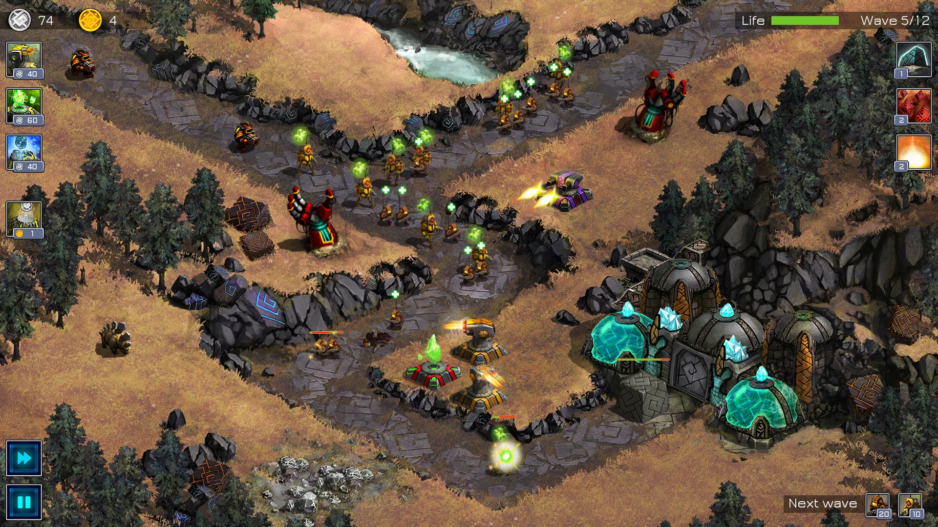 Изображение игры: Ancient Planet Tower Defense