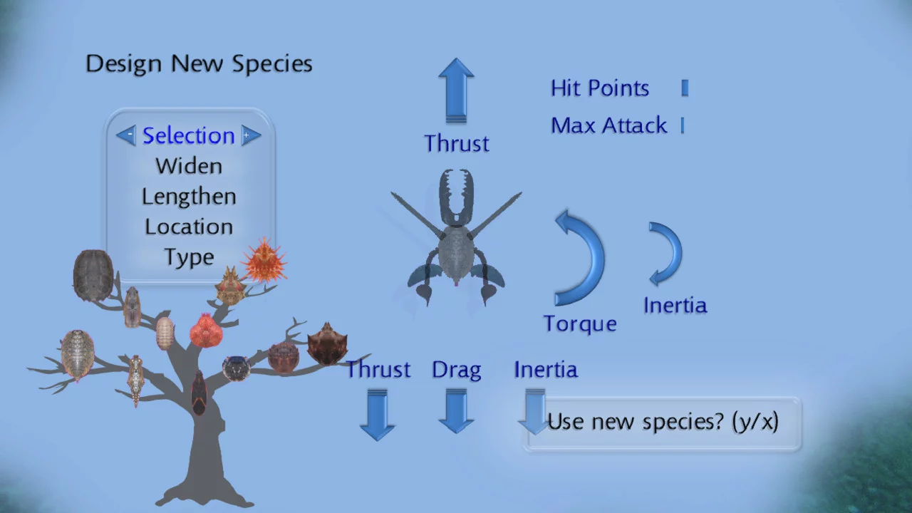 Изображение игры: Evolution II: Fighting for Survival