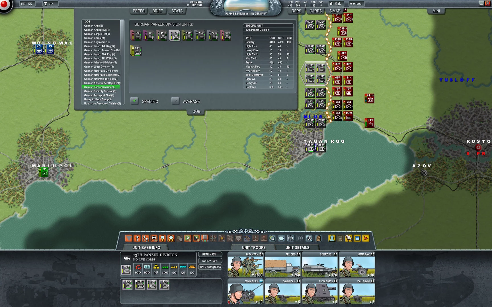 Изображение игры: Decisive Campaigns: Case Blue
