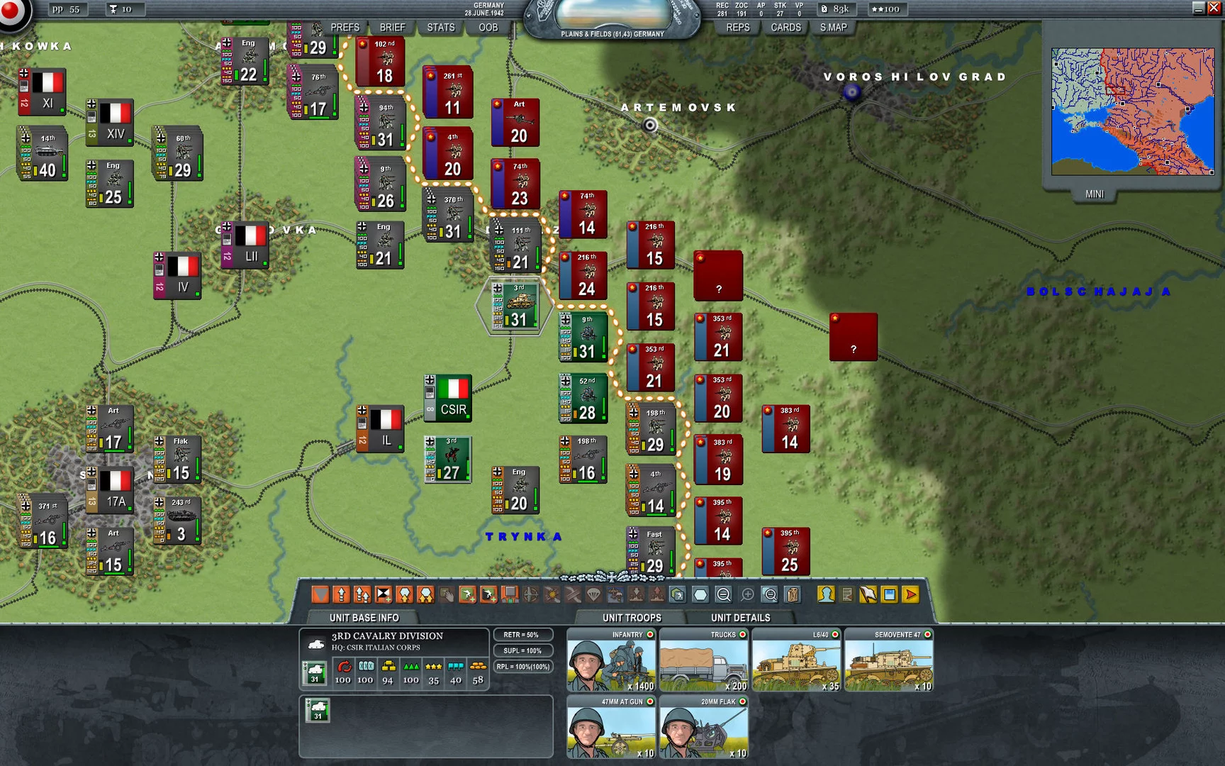 Изображение игры: Decisive Campaigns: Case Blue