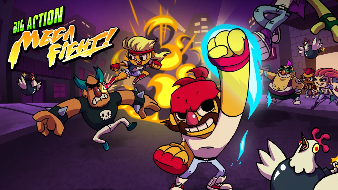 Изображение игры: Big Action Mega Fight!