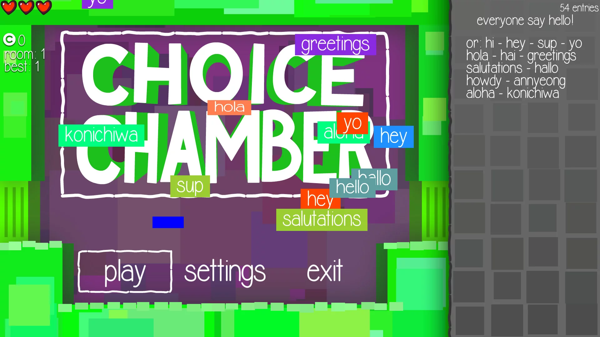 Изображение игры: Choice Chamber