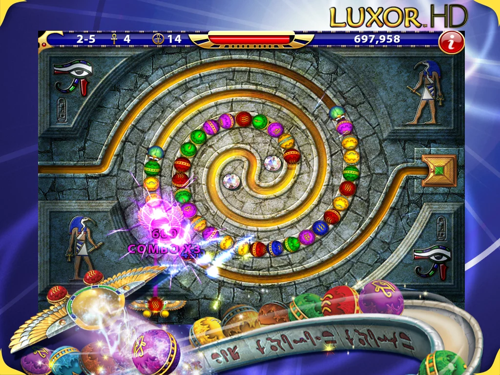 Изображение игры: Luxor HD