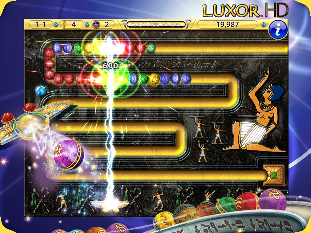 Изображение игры: Luxor HD