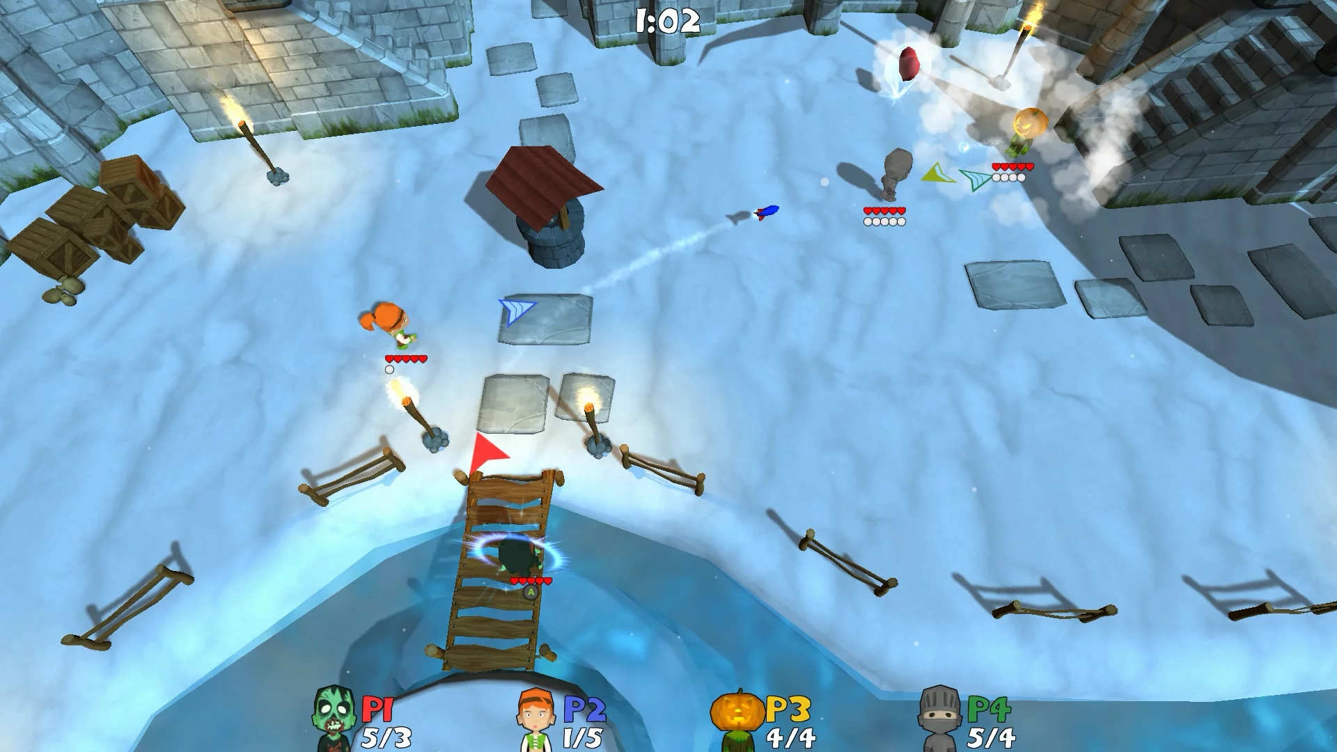 Изображение игры: Super Snow Fight