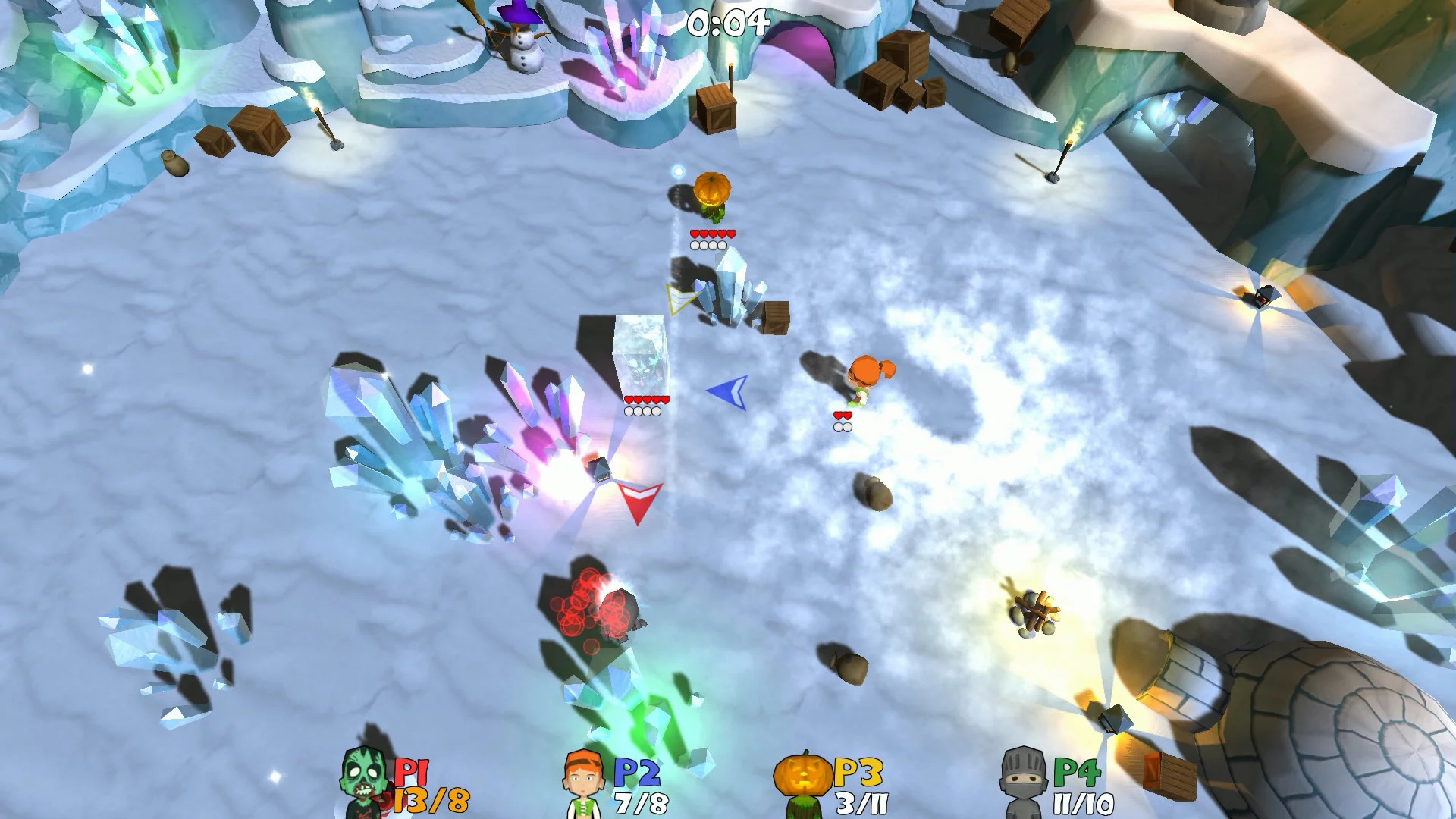 Изображение игры: Super Snow Fight
