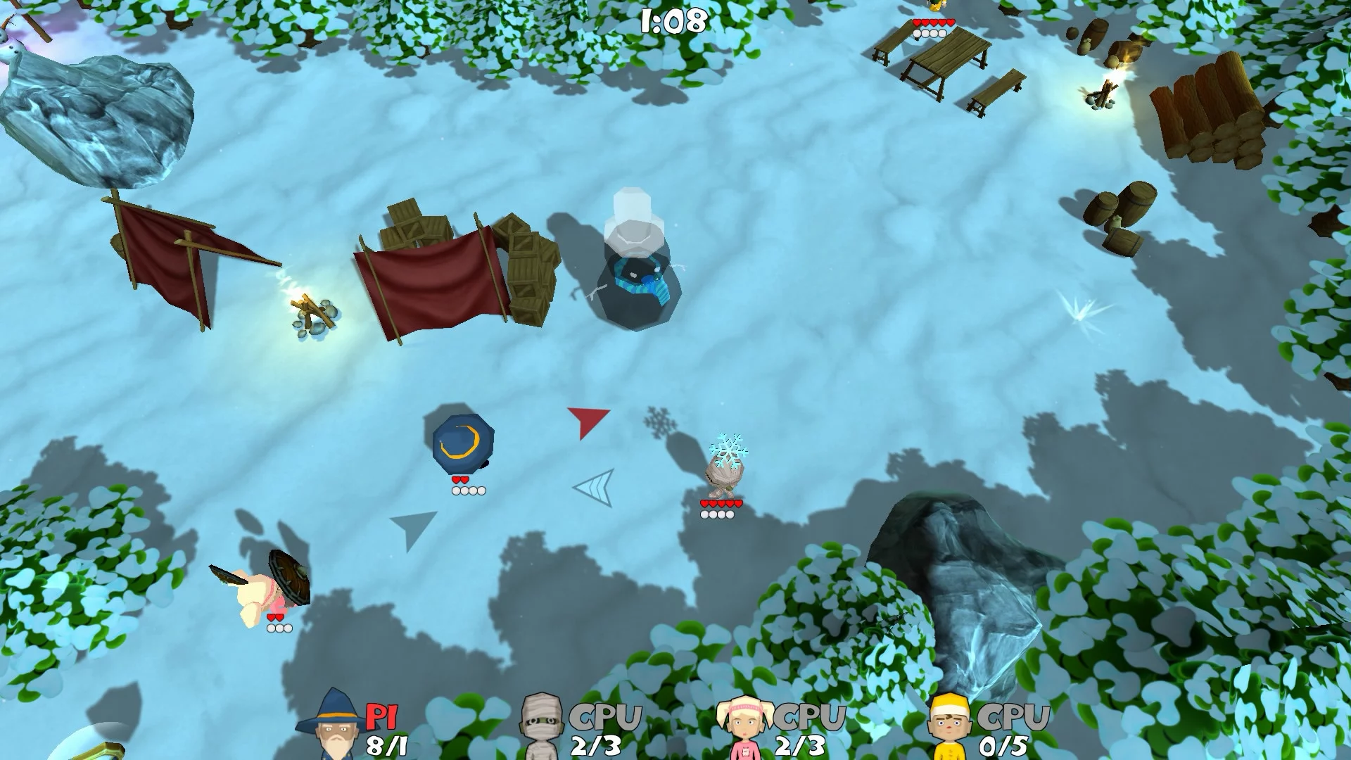 Изображение игры: Super Snow Fight
