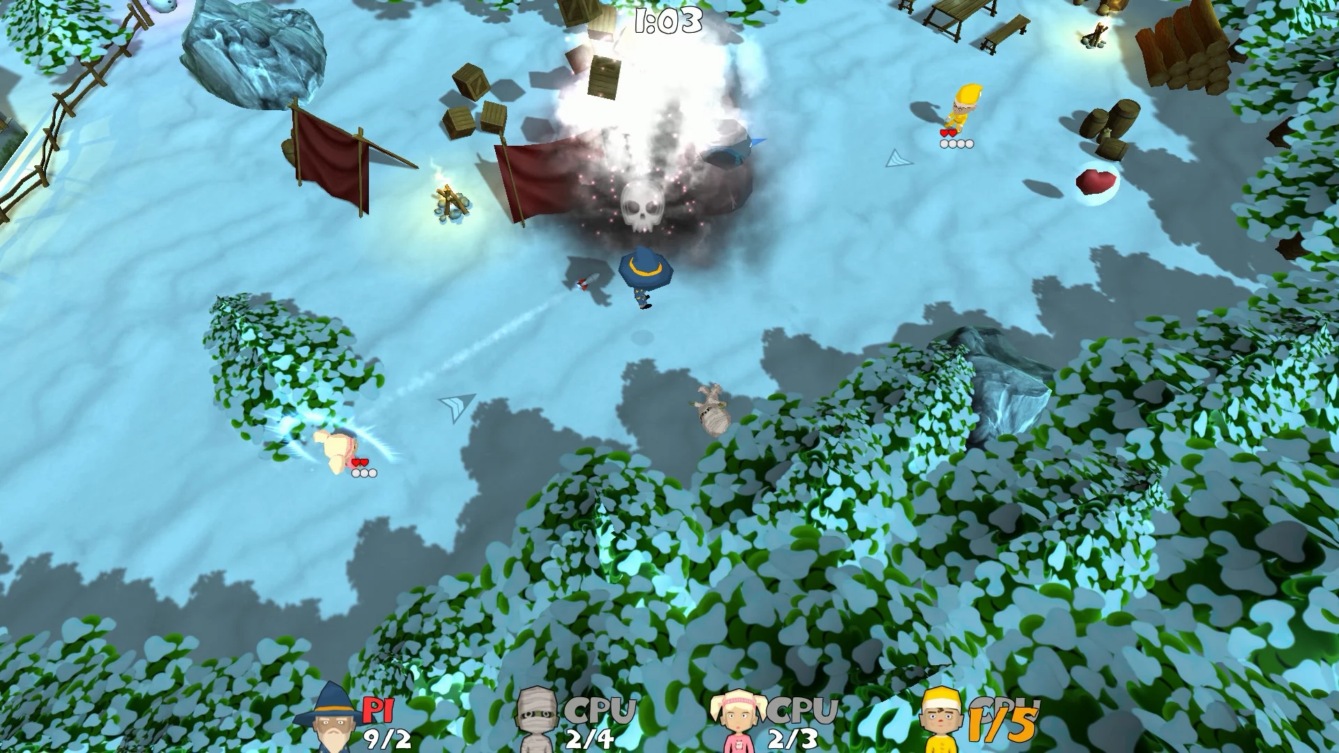 Изображение игры: Super Snow Fight