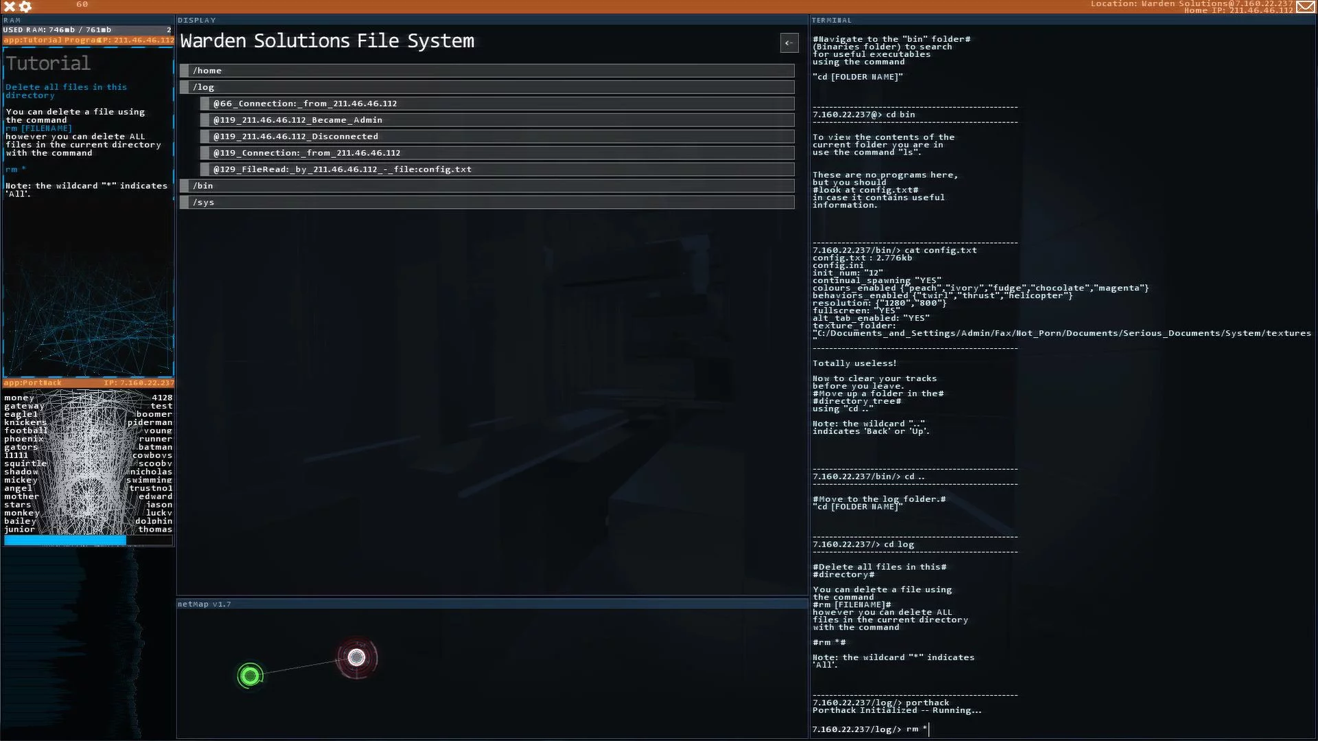 Изображение игры: Hacknet