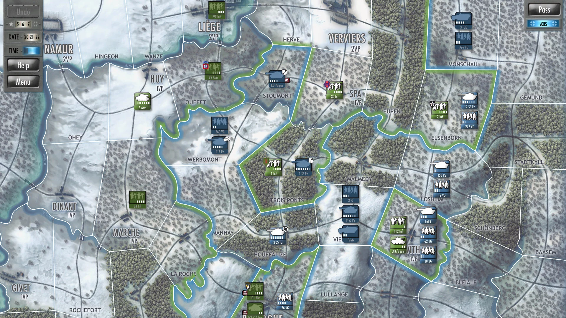 Изображение игры: Battle of the Bulge