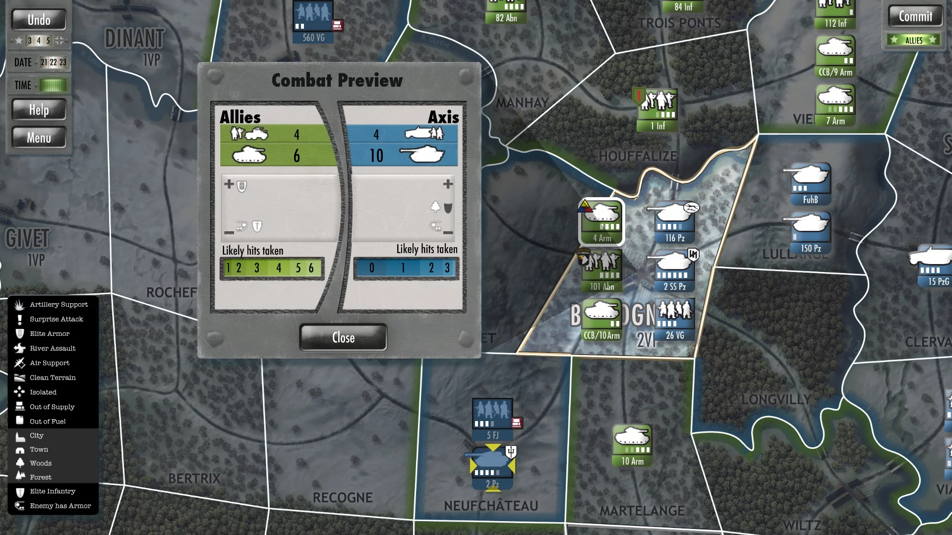 Изображение игры: Battle of the Bulge