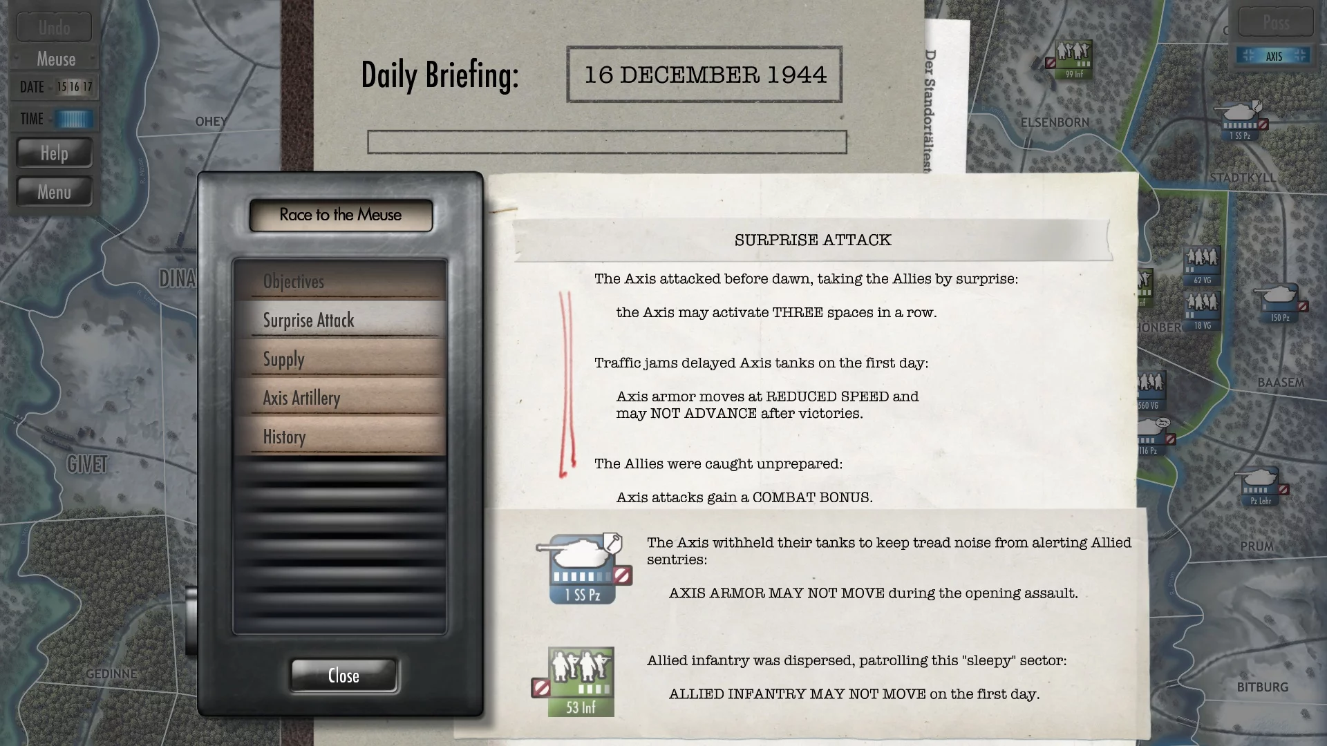 Изображение игры: Battle of the Bulge