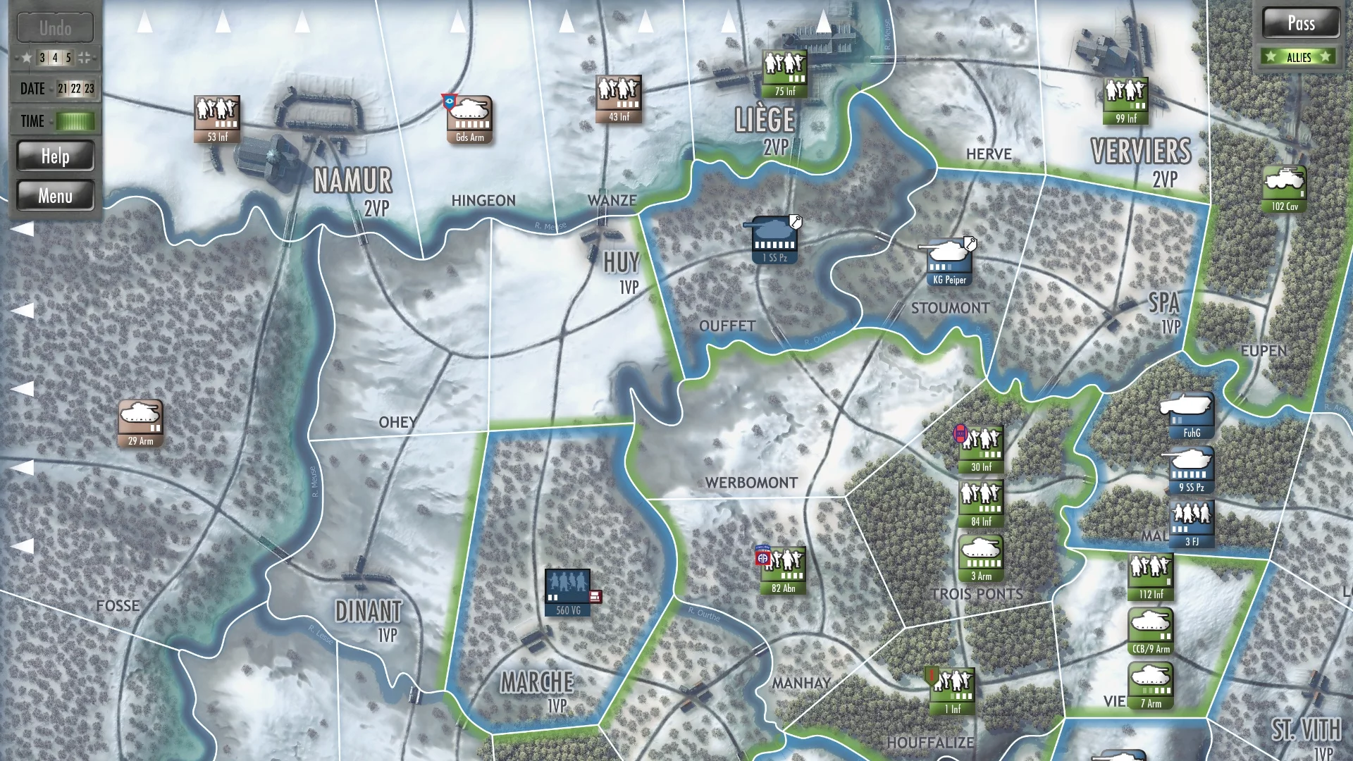 Изображение игры: Battle of the Bulge