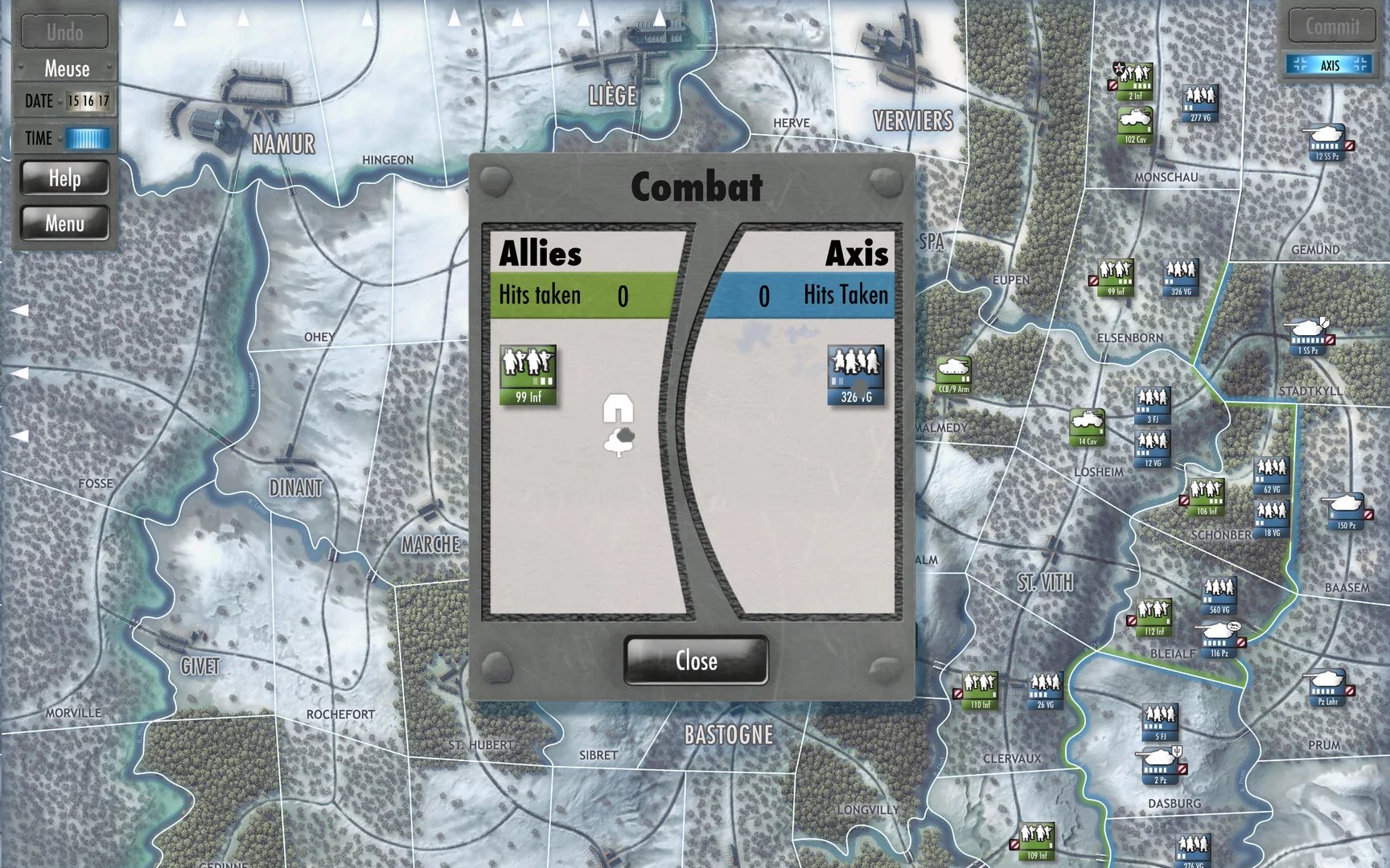 Изображение игры: Battle of the Bulge