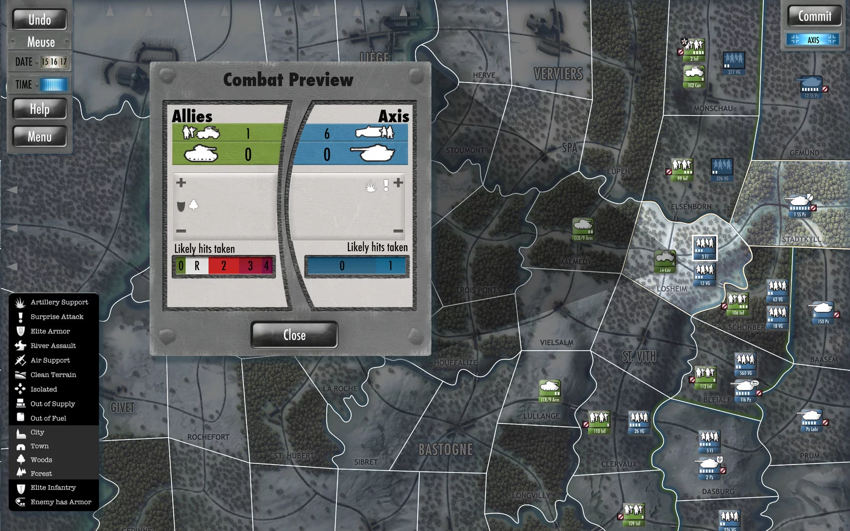 Изображение игры: Battle of the Bulge