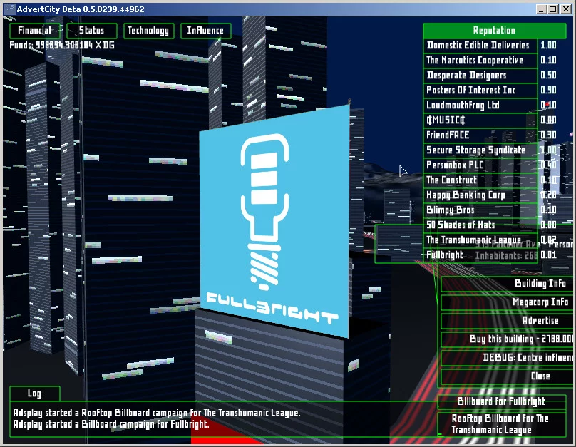 Изображение игры: AdvertCity