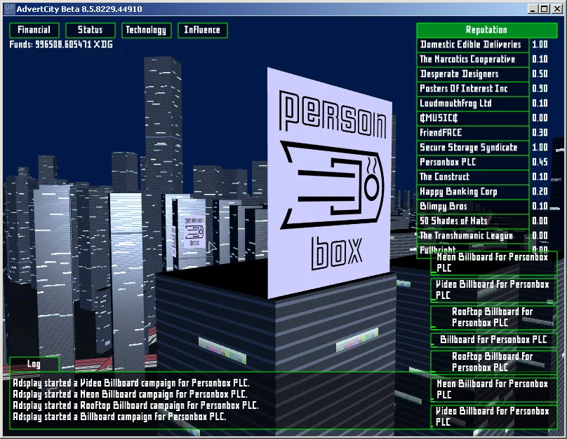 Изображение игры: AdvertCity
