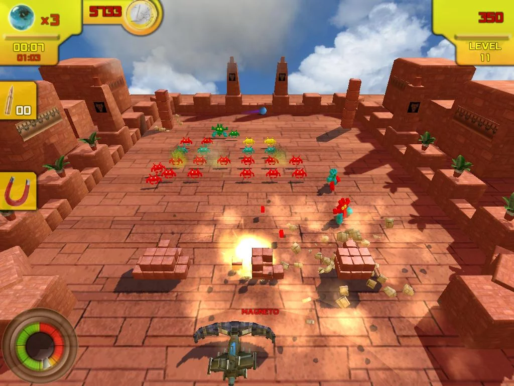 Изображение игры: Breakout Invaders