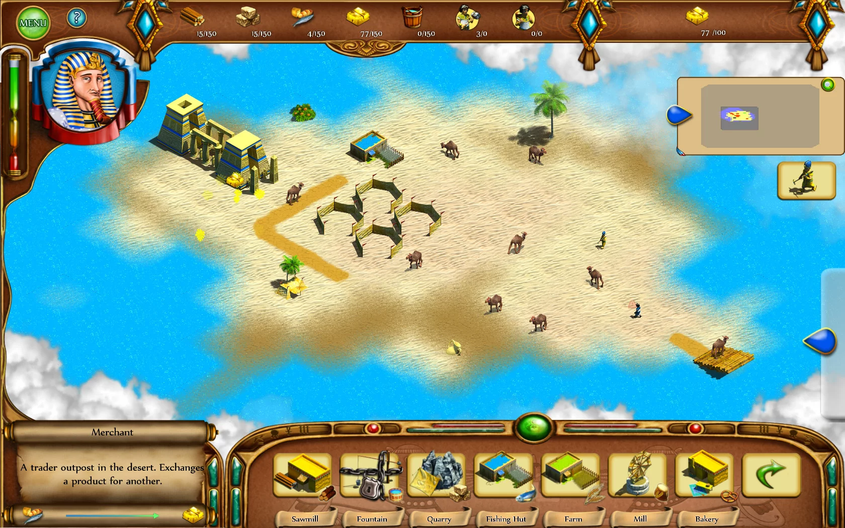 Изображение игры: Egyptian Settlement Gold