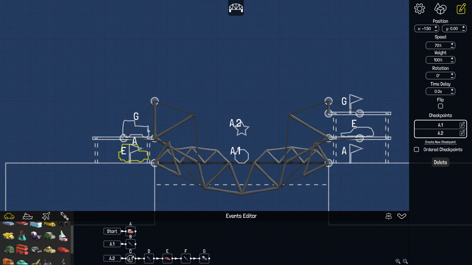 Изображение игры: Poly Bridge