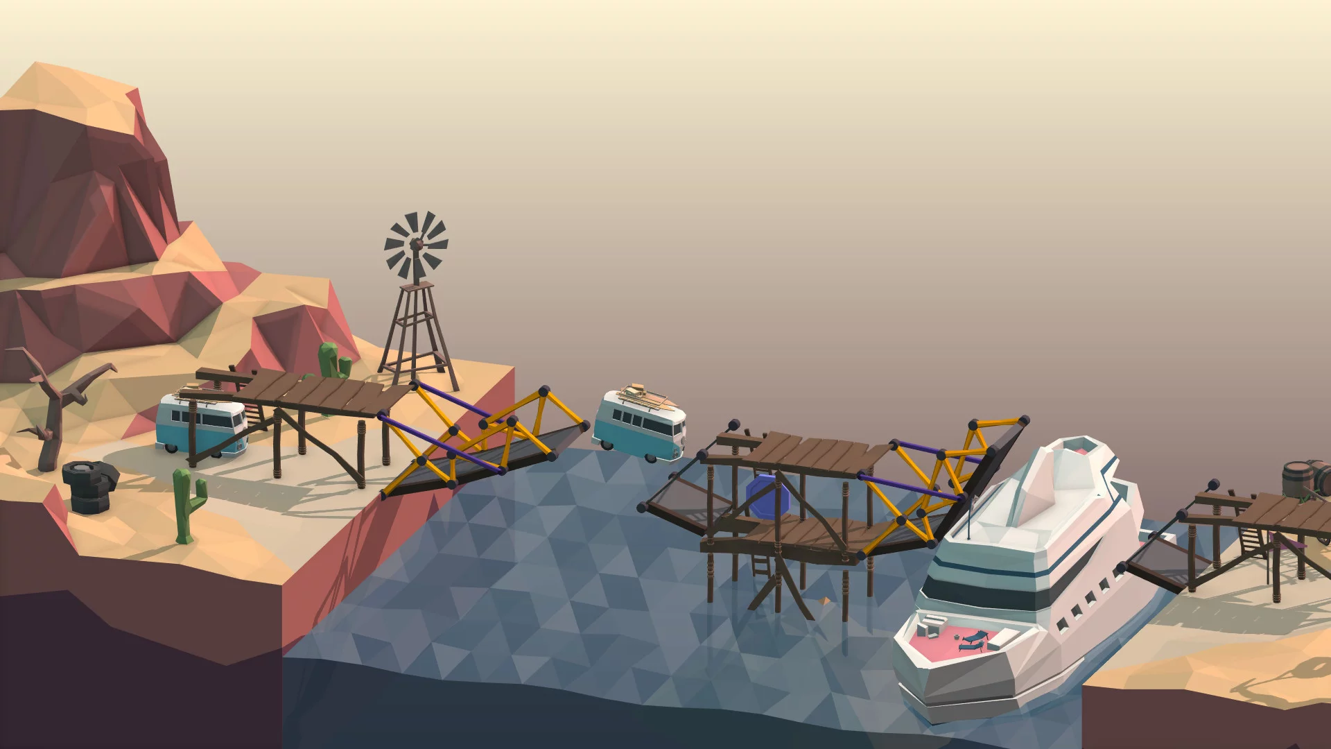 Изображение игры: Poly Bridge