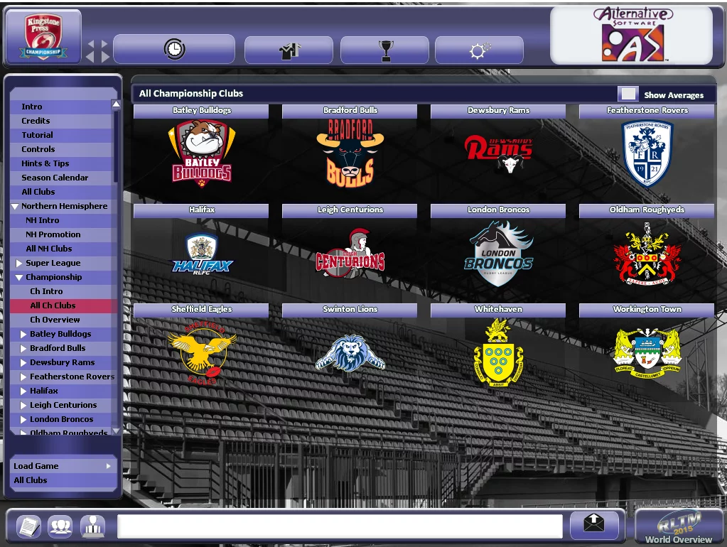 Изображение игры: Rugby League Team Manager 2015