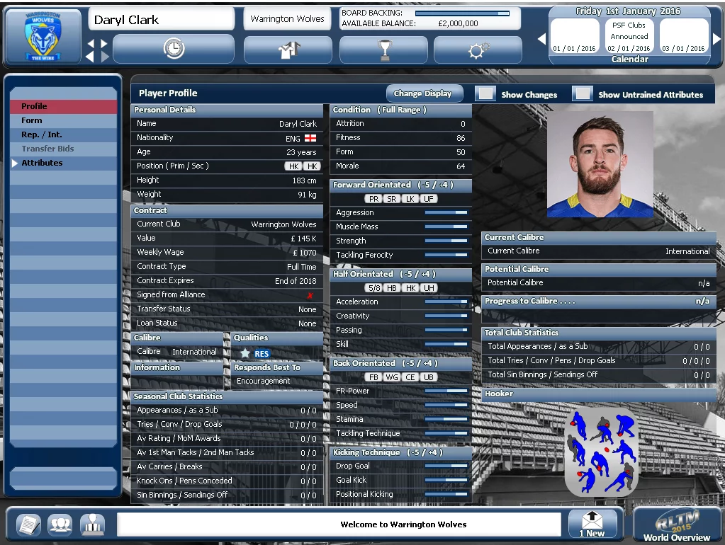 Изображение игры: Rugby League Team Manager 2015