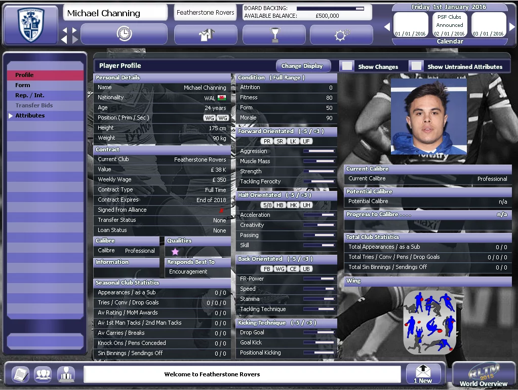 Изображение игры: Rugby League Team Manager 2015