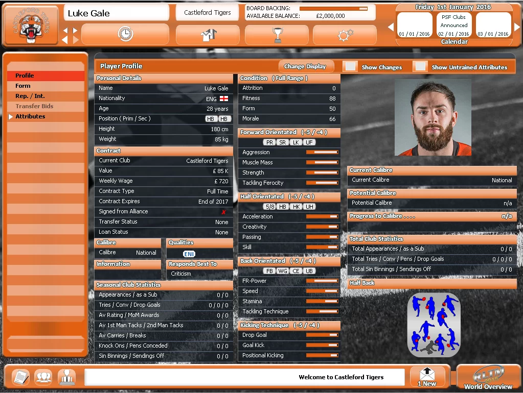 Изображение игры: Rugby League Team Manager 2015