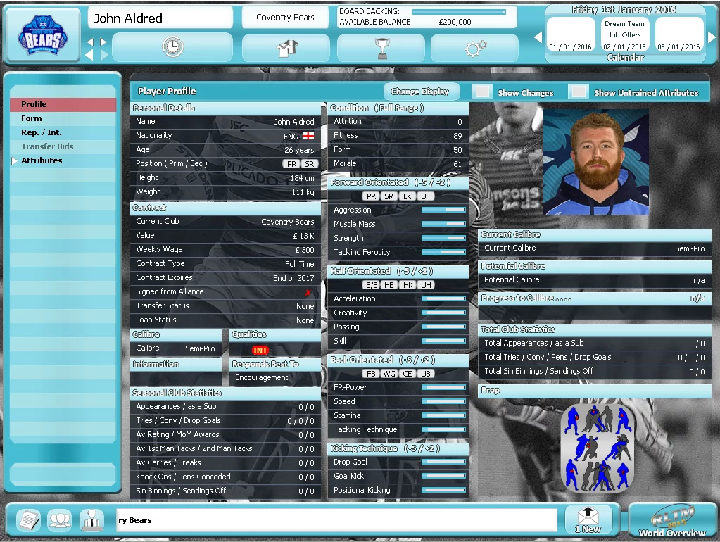 Изображение игры: Rugby League Team Manager 2015