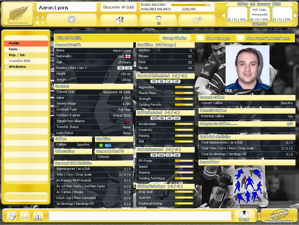 Изображение игры: Rugby League Team Manager 2015