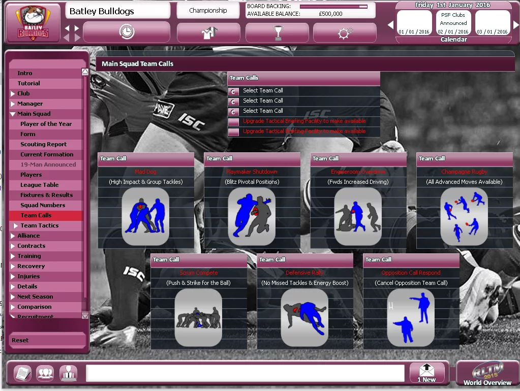 Изображение игры: Rugby League Team Manager 2015