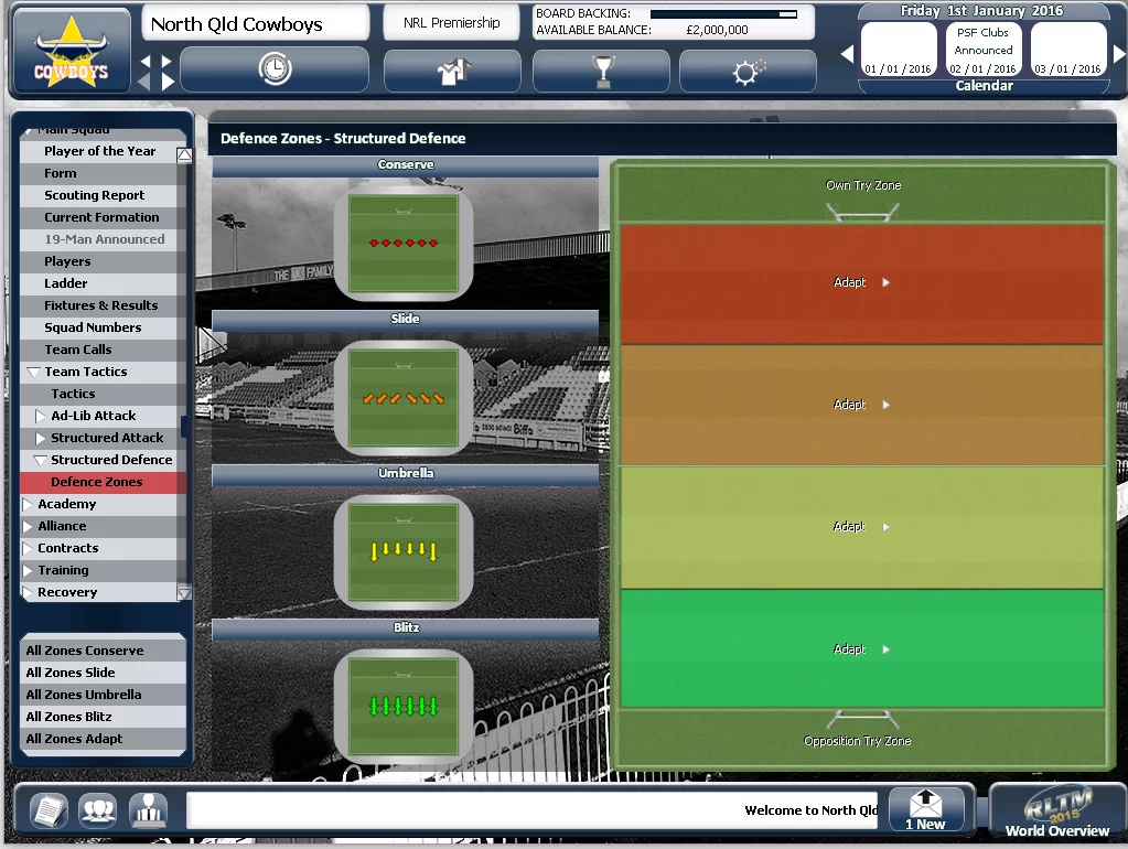 Изображение игры: Rugby League Team Manager 2015