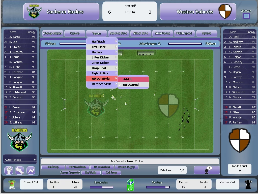 Изображение игры: Rugby League Team Manager 2015