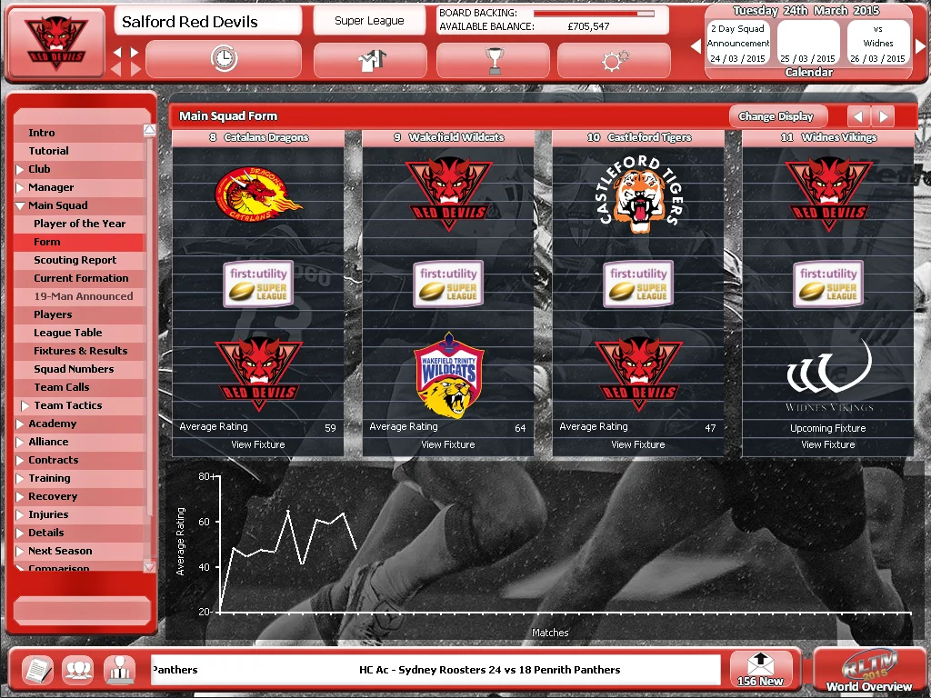 Изображение игры: Rugby League Team Manager 2015