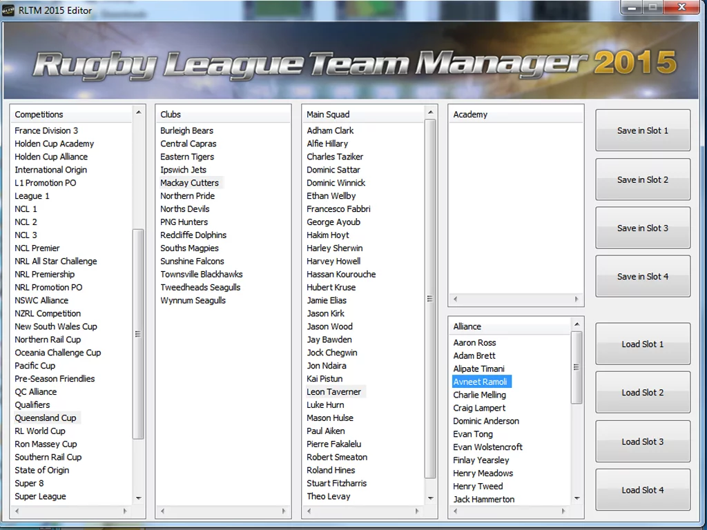 Изображение игры: Rugby League Team Manager 2015
