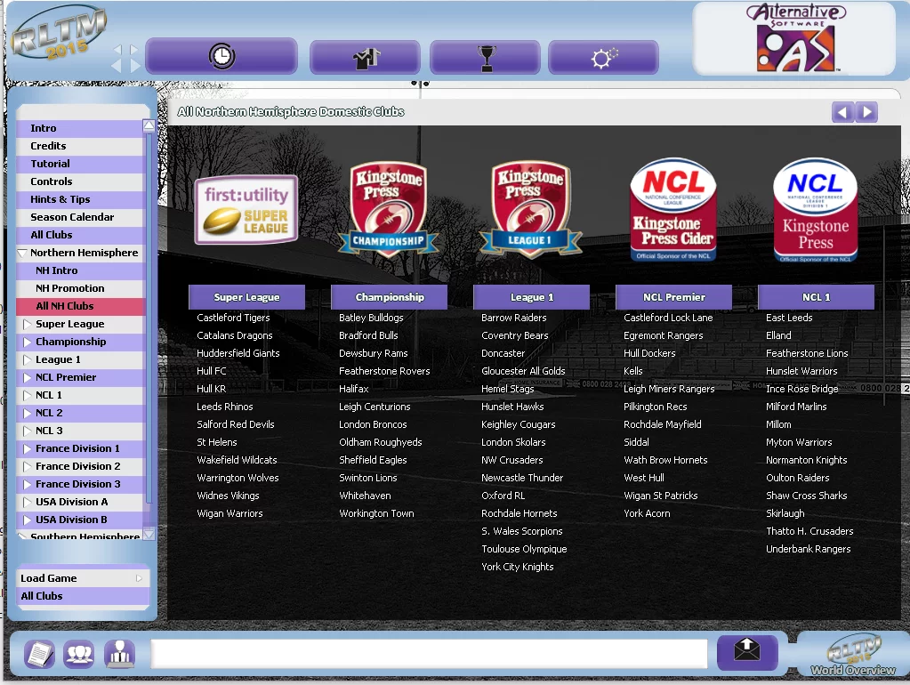 Изображение игры: Rugby League Team Manager 2015